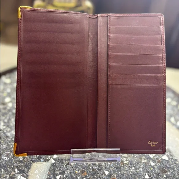 Cartier vintage Must de Cartier bifold wallet in burgundy EUC - Picture 7 of 12